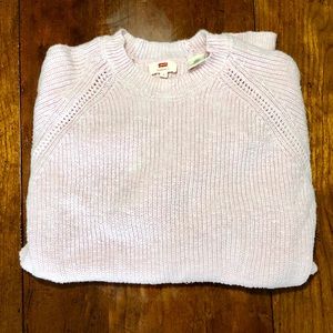 Levi’s Light Pink Cropped Knit Sweater